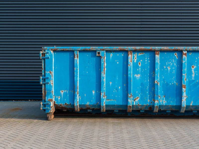 Dumpster rental job in the Century Hills neighborhood of Rochester